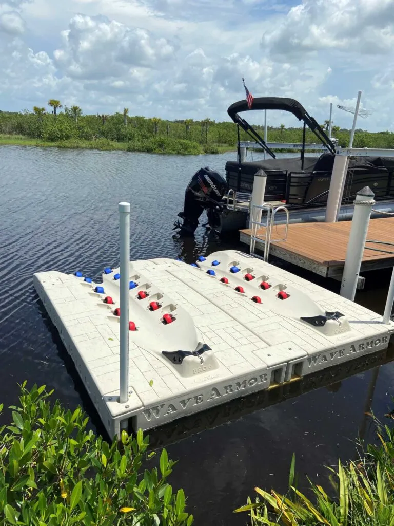Wave Armor floating dock system