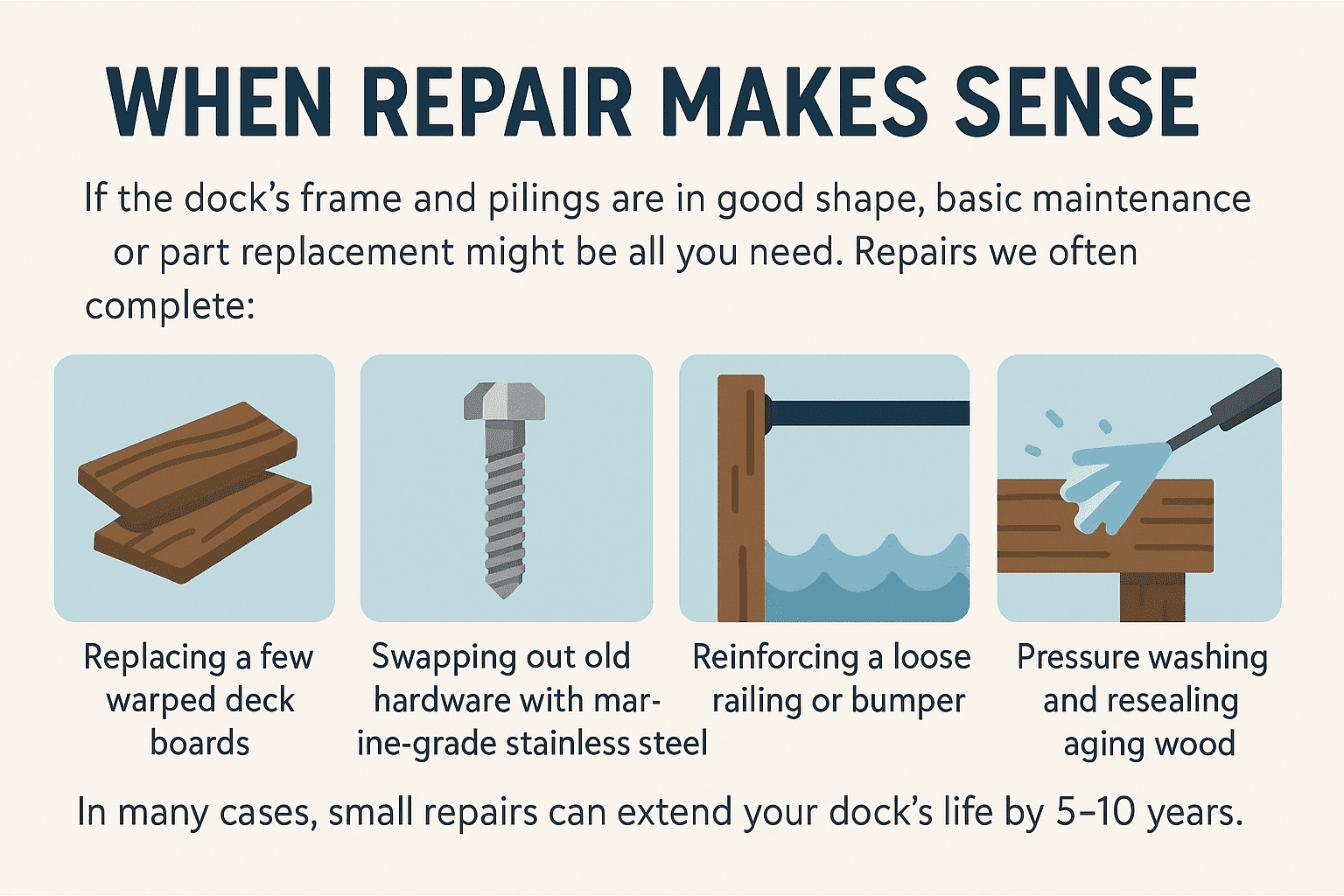 Dock Repair Cape Coral FL | Repair or Replace Your Dock in 2025?