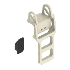 Wave Armor floating dock ladder with H-Beam connector and molded polyethylene design