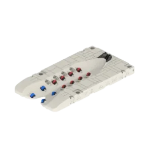 Wave Armor PRO Wide Body floating PWC dock with red and blue rollers