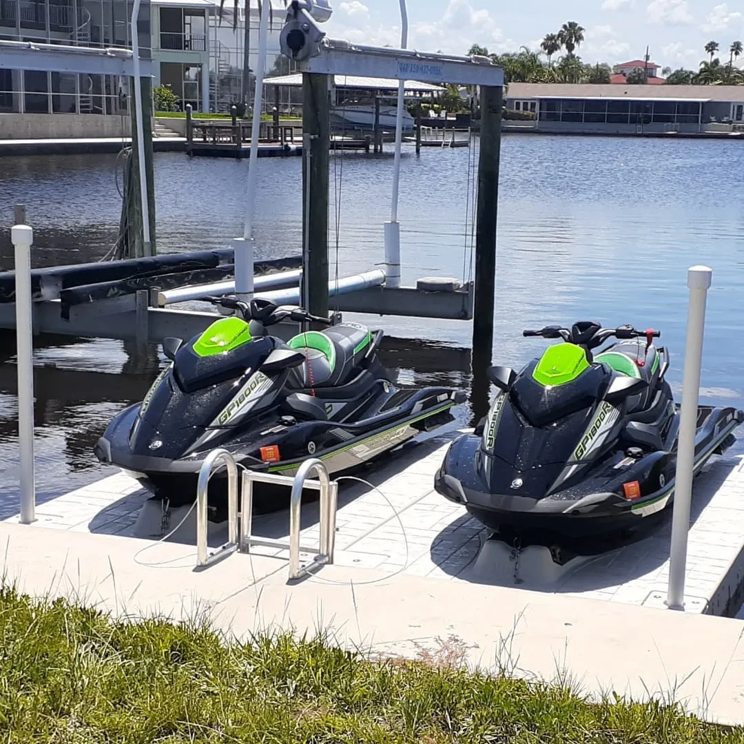 Wave armor Docking System with twin Yamaha GP1800R wave runner
