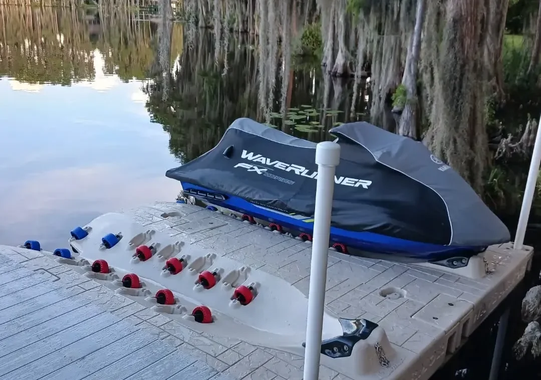 Best Jet Ski Docks Comparison Wave Armor PWC Port in a Lake Setting