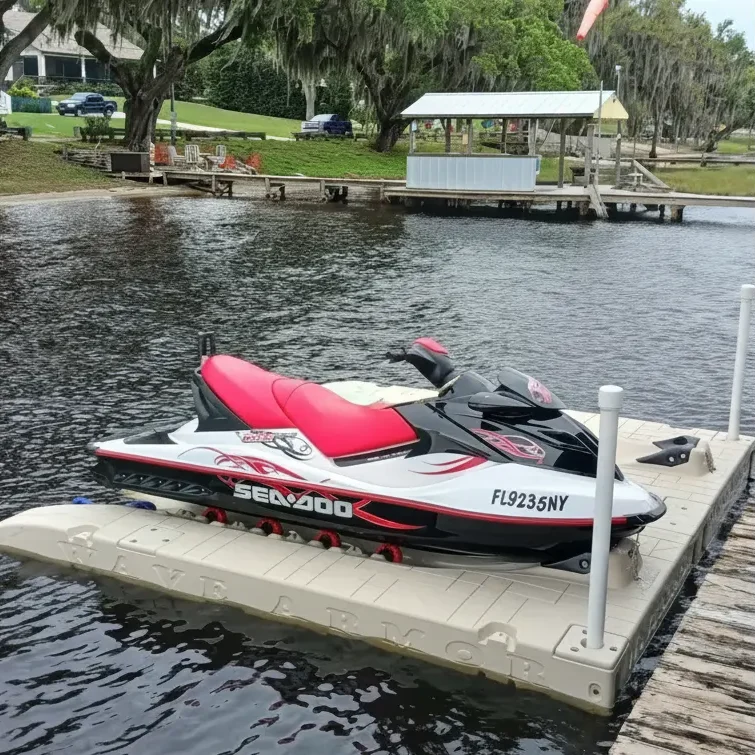 wave armor jet ski dock with sea doo gti