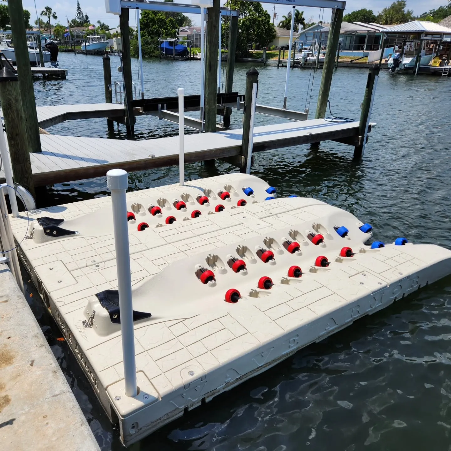 wave armor dock installer with dual PWC Ports 