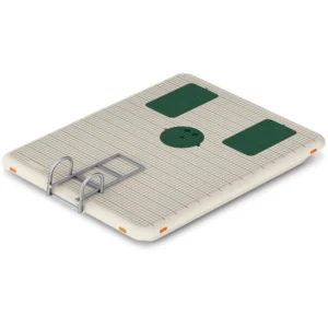 Otter Island swim raft floating swim platform with ladder Florida