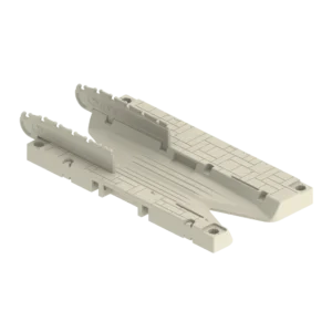 Wave Armor kayak launch with 2 rails floating dock Florida canal